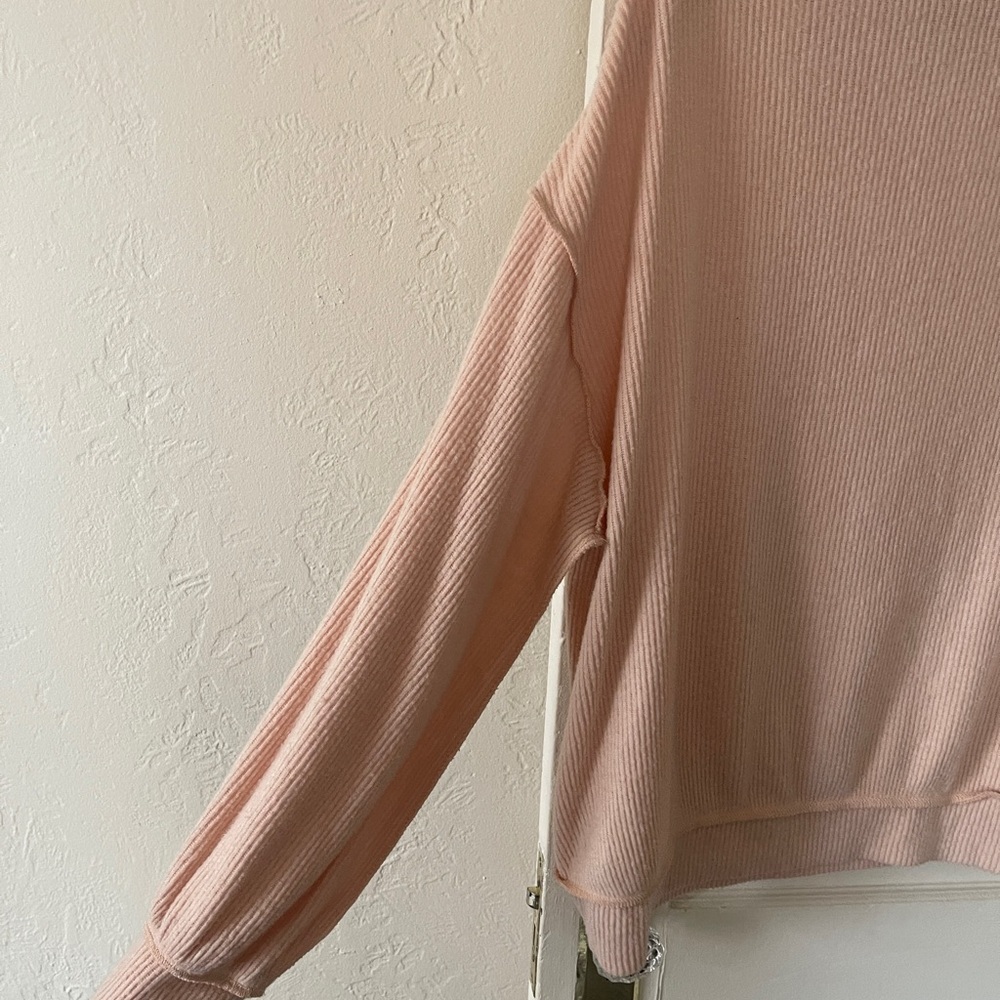 FREE PEOPLE Main Squeeze Brushed Hacci Top Drop Shoulder Sweater Women’s Small - Picture 12 of 12